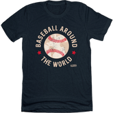 Baseball Around the World navy T-shirt In The Clutch